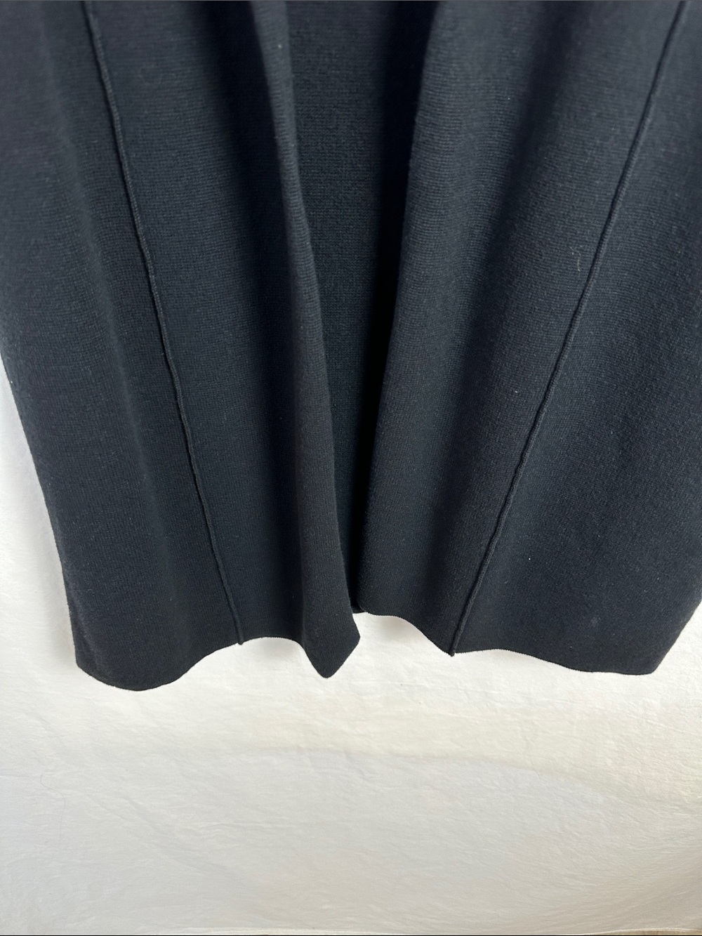 Chico’s black heavyweight long open front vest, size 3 (XL) - Picture 4 of 6